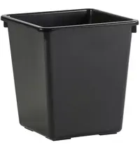 V-Part Afvalbak | Kunststof | Zwart | 27L | Open | Afvalscheiding | 340x340x360(h)mm 