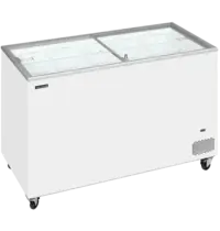 Tefcold Vrieskist | IC | 401L | Wit | -14°C/-24°C | Statisch | Schuifdeksels | Wielen (Geremd) | 1300x630x892(h)mm