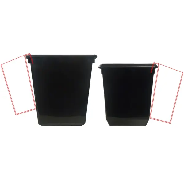 Inzetbakje | Kunststof | Blauw | V-Part Afvalbakken | 150x240x265(h)mm