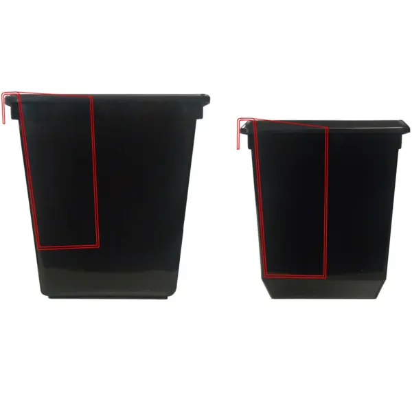 Inzetbakje | Kunststof | Groen | V-Part Afvalbakken | 150x240x265(h)mm