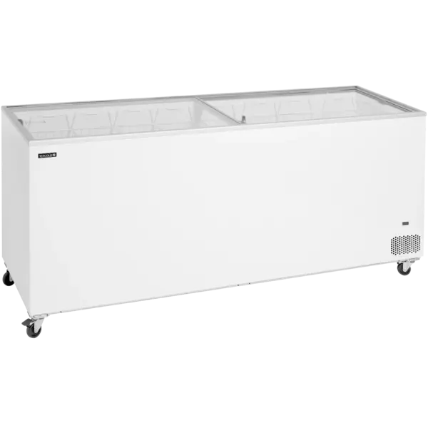 Vrieskist | IC | 670L | Wit | -14°C/-24°C | Statisch | Schuifdeksels | Wielen (Geremd) | 2055x630x892(h)mm
