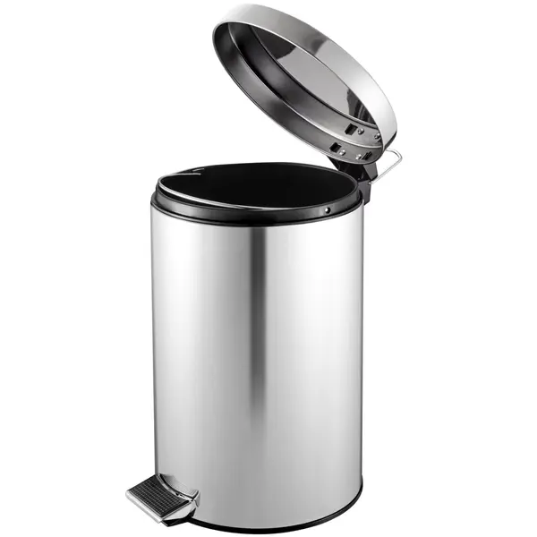 Pedaalemmer | RVS | 3L | Klapdeksel | Ø167x270(h)mm