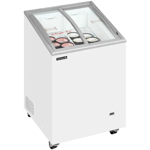 Vrieskist | IC | 100L | Wit | -14°C/-24°C | Statisch | Schuifdeksels | Wielen (Geremd) | 570x570x885(h)mm