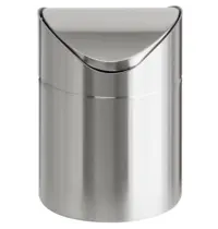 V-Part Tafelafvalbak | RVS | 1.5L | Tuimeldeksel | Ø120x165(h)mm