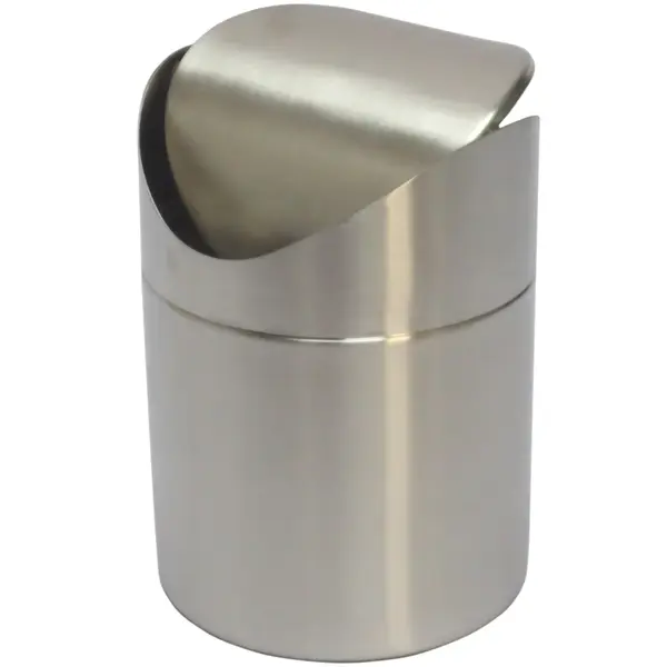 Tafelafvalbak | RVS | 1.5L | Tuimeldeksel | Ø120x165(h)mm