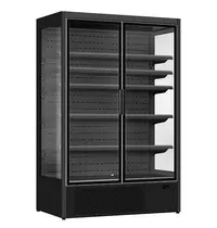 CombiSteel Wandkoeling | LUKE | Zwart | +2°C/+10°C | Geforceerd | Draaideuren | Wielen (Geremd) | 1330x720x2030(h)mm 