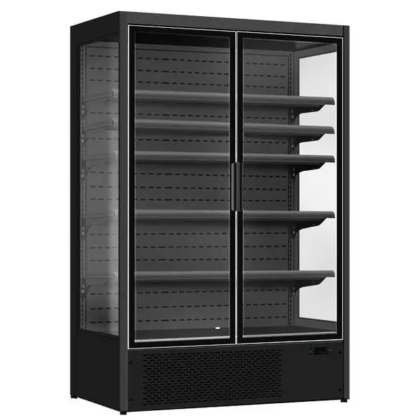 Wandkoeling | LUKE | Zwart | +2°C/+10°C | Geforceerd | Draaideuren | Wielen (Geremd) | 1330x720x2030(h)mm