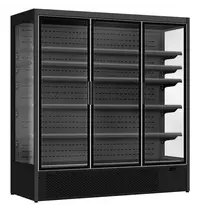 CombiSteel Wandkoeling | LUKE | Zwart | +2°C/+10°C | Geforceerd | Draaideuren | Wielen (Geremd) | 1955x720x2030(h)mm