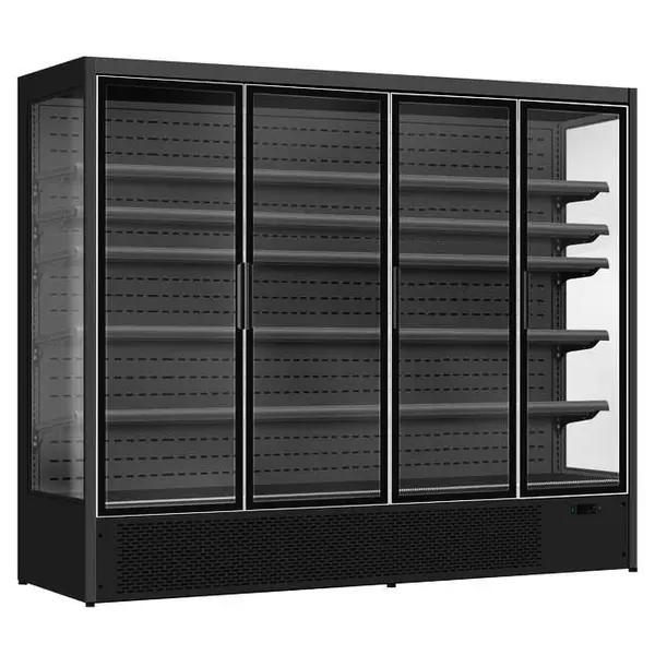 Wandkoeling | LUKE | Zwart | +2°C/+10°C | Geforceerd | Draaideuren | Wielen (Geremd) | 2508x720x2030(h)mm