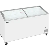 Tefcold Vrieskist | IC | 427L | Wit | -14°C/-24°C | Statisch | Schuifdeksels | Wielen (Geremd) | 1550x615x949(h)mm