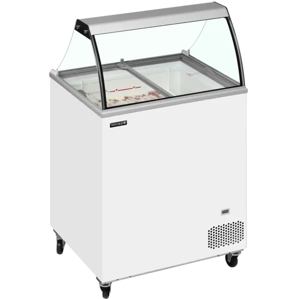 Schepijsvitrine | IC | 191L | 4x 5L | -14°C/-24°C | Statisch | Gekoelde Reserve | Wielen (Geremd) | 720x630x1250(h)mm