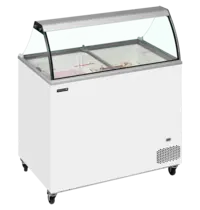 Tefcold Schepijsvitrine | IC | 296L | 7x 5L | -14°C/-24°C | Statisch | Gekoelde Reserve | Wielen (Geremd) | 1010x630x1250(h)mm