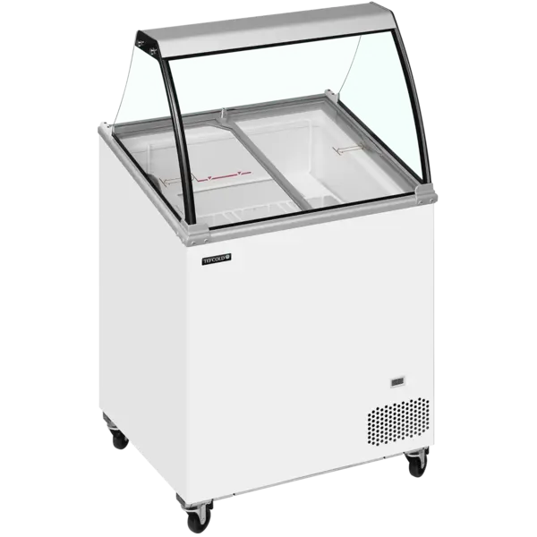 Schepijsvitrine | IC | 176L | 4x 5L | -14°C/-24°C | Statisch | Gekoelde Reserve | Wielen (Geremd) | 720x615x1295(h)mm