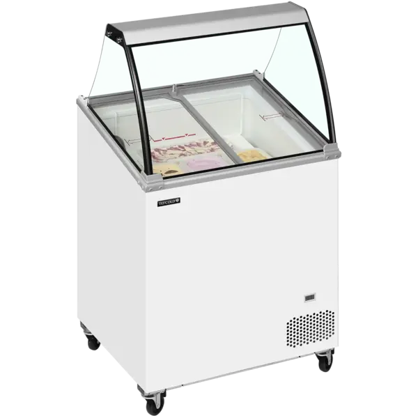 Schepijsvitrine | IC | 176L | 4x 5L | -14°C/-24°C | Statisch | Gekoelde Reserve | Wielen (Geremd) | 720x615x1295(h)mm