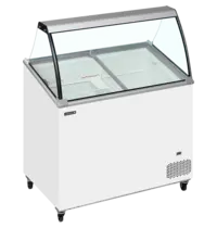 Tefcold Schepijsvitrine | IC | 264L | 7x 5L | -14°C/-24°C | Statisch | Gekoelde Reserve | Wielen (Geremd) | 1010x615x1295(h)mm