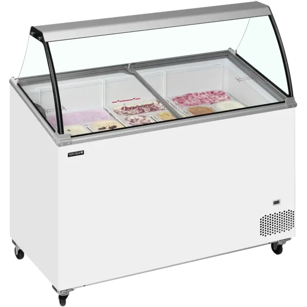 Schepijsvitrine | IC | 352L | 9x 5L | -14°C/-24°C | Statisch | Gekoelde Reserve | Wielen (Geremd) | 1300x615x1295(h)mm