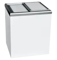 Tefcold Mobiele Koel-/Vrieskist | MOBILUX | Wit | 144L | -15°C/-22°C & +4°C/+12°C | Statisch | Schuifdeksels | Wielen | 724x654x916(h)mm