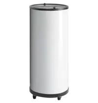 Tefcold Koelemmer | 80L | Wit | +2°C/+12°C | Statisch + Ventilator | Klapdeksel | Wielen (Geremd) | Ø457x1076(h)mm