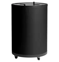 Tefcold Koelemmer | 80L | Zwart | +2°C/+12°C | Statisch + Ventilator | Klapdeksel | Wielen (Geremd) | Ø567x830(h)mm