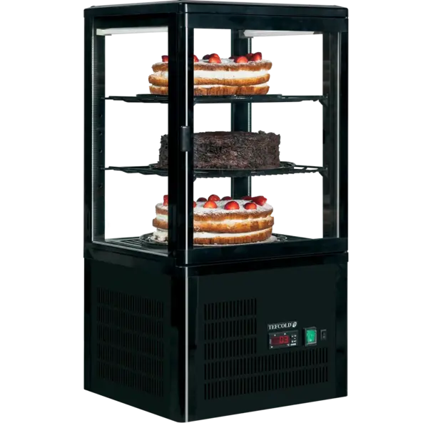 Koelvitrine | UPD | 60L | Zwart | +2°C/+12°C | Geforceerd | 3 Niveaus | 428x386x855(h)mm
