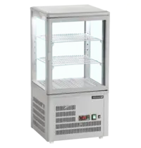 Tefcold Koelvitrine | UPD | 60L | Grijs | +2°C/+12°C | Geforceerd | 3 Niveaus | 428x386x855(h)mm