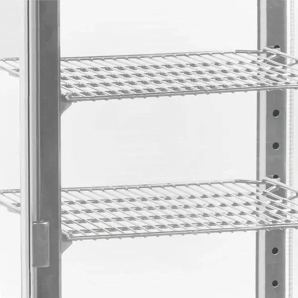 Koelvitrine | UPD | 80L | Grijs | +2°C/+12°C | Geforceerd | 4 Niveaus | 428x386x1000(h)mm