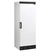 Tefcold Koelkast | SERIE SDU | 290L | Wit/Zwart | +2°C/+10°C | Statisch + Ventilator | Wielen | 595x640x1635(h)mm