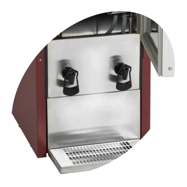 Wijndispenser | Rood | 2x 20L | +3°C/+9°C | Statisch | 392x595x1120(h)mm