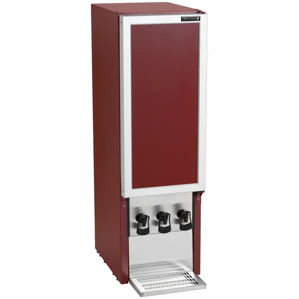 Wijndispenser | Rood | 3x 10L | +3°C/+9°C | Statisch | 350x455x1145(h)mm
