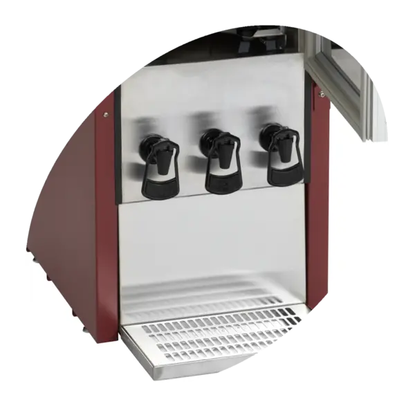 Wijndispenser | Rood | 3x 10L | +3°C/+9°C | Statisch | 350x455x1145(h)mm