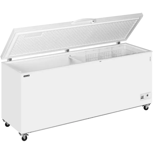 Vrieskist | CF-SL | Wit | 660L | -14°C/-24°C | Statisch | Kanteldeksel | Wielen (Geremd) | 2060x716x903(h)mm