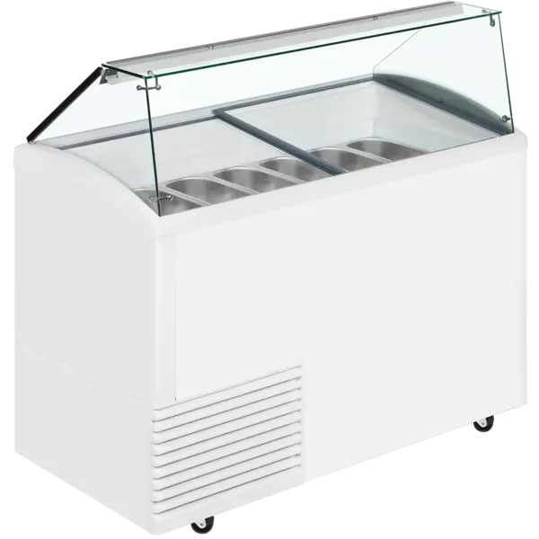 Schepijsvitrine | UDRS | 431L | 10x 5L | -14°C/-20°C | Statisch | Gekoelde Reserve | Wielen (Geremd) | 1341x725x1235(h)mm