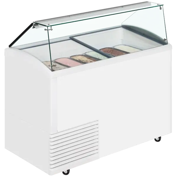 Schepijsvitrine | UDRS | 431L | 10x 5L | -14°C/-20°C | Statisch | Gekoelde Reserve | Wielen (Geremd) | 1341x725x1235(h)mm