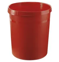 Luxus Afvalbak | Rood | 18L | Open | Afvalscheiding | Ø312x350(h)mm 
