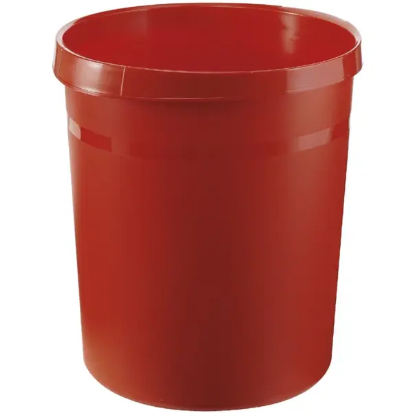 Afvalbak | Rood | 18L | Open | Afvalscheiding | Ø312x350(h)mm