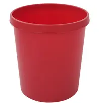 Helit Afvalbak | Rood | 18L | Open | Afvalscheiding | Ø310x320(h)mm
