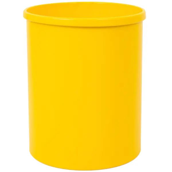 Afvalbak | Metaal | Geel | 15L | Open | Ø255x305(h)mm