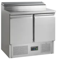 Tefcold Saladette | 228L | 2 Deuren (1/1 GN) | Boven 5x 1/6 GN | +2°C/+10°C | Statisch + Ventilator | 900x700x950(h)mm
