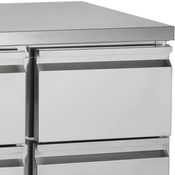 Saladette | 228L | 2 Deuren (1/1 GN) | Boven 5x 1/6 GN | +2°C/+10°C | Statisch + Ventilator | 900x700x950(h)mm