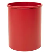 V-Part Afvalbak | Metaal | Rood | 15L | Open | Ø255x305(h)mm