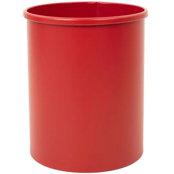 Afvalbak | Metaal | Rood | 15L | Open | Ø255x305(h)mm