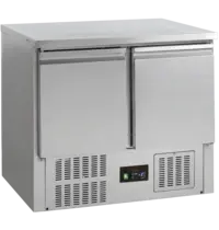 Tefcold Koelwerkbank | G-LINE | 260L | 2 Deuren (1/1 GN) | +2°C/+10°C | Statisch + Ventilator | 900x700x877(h)mm