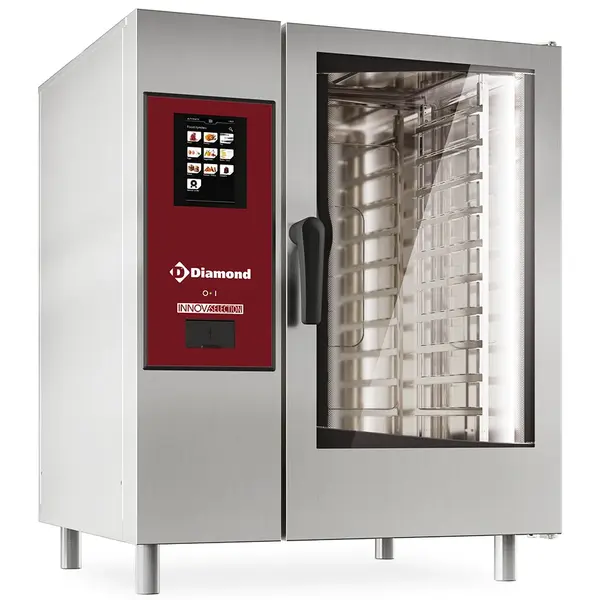 Combisteamer | INNOVA SELECTION | Gas | 10 Niveaus (1/1 GN) | 30°C/300°C | 31kW/1.1kW (230V) | Touchscreen | Zelfreiniging | 867x850x1058(h)mm
