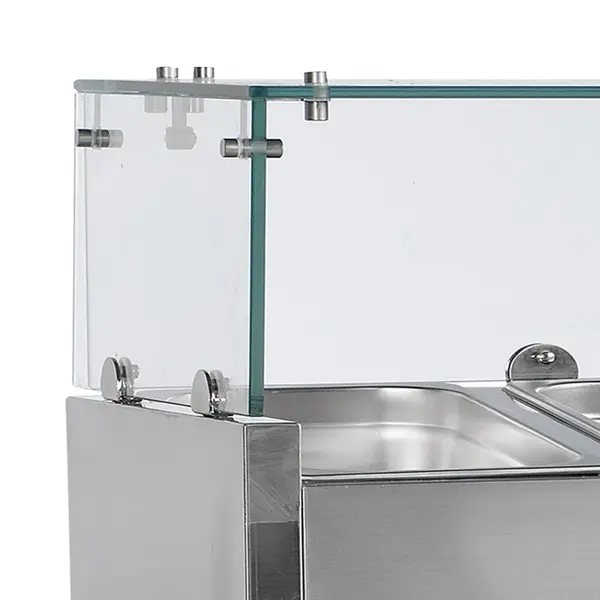 Opzetkoelvitrine | V-LINE | 8x 1/4 GN | +2°C/+10°C | 1800x335x434(h)mm