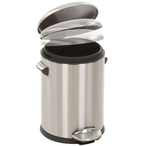 Pedaalemmer | BELLE DELUXE | RVS | 5L | Klapdeksel | Anti Fingerprint | Ø205x300(h)mm