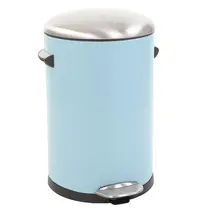 EKO Pedaalemmer | BELLE DELUXE | Lichtblauw | 12L | Klapdeksel | Anti Fingerprint | Ø250x412(h)mm