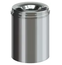 V-Part Afvalbak | RVS | 15L | Open | Vlamdovend | Ø255x360(h)mm 