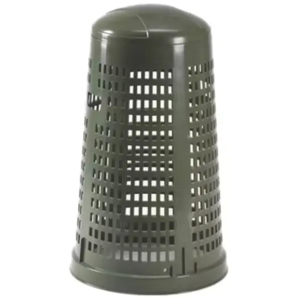Afvalbak | RUFF | Kunststof | Groen | 110L | Klapdeksel | Afvalscheiding | Ø525x870(h)mm