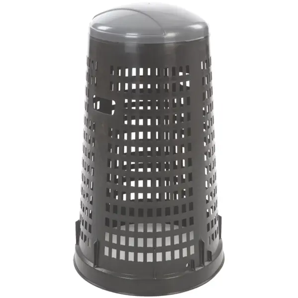 Afvalbak | RUFF | Kunststof | Grijs/Zwart | 110L | Klapdeksel | Afvalscheiding | Ø525x870(h)mm