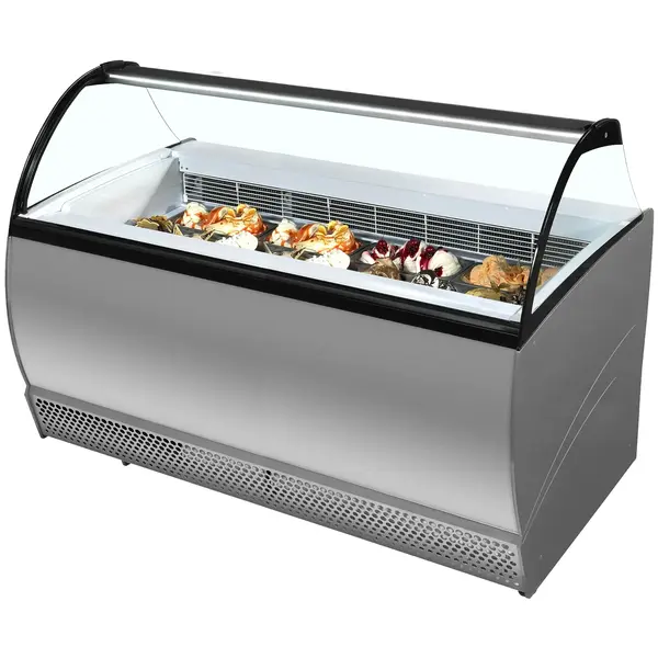 Schepijsvitrine | ISABELLA | 660L | 13x 5L | -14°C/-16°C | Statisch | Gekoelde Reserve | Wielen | 1647x906x1372(h)mm